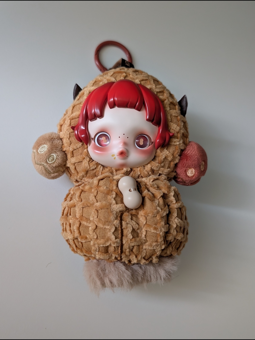 POP MART SKULLPANDA You Found Me! Series Plush Doll Pendant - Pranky Peanut